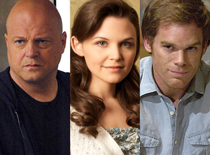 Michael Chiklis (The Shield), Ginnifer Goodwin (Big Love), Michael C. Hall (Dexter) Michael Chiklis (The Shield), Ginnifer Goodwin (Big Love), Michael C. Hall (Dexter)